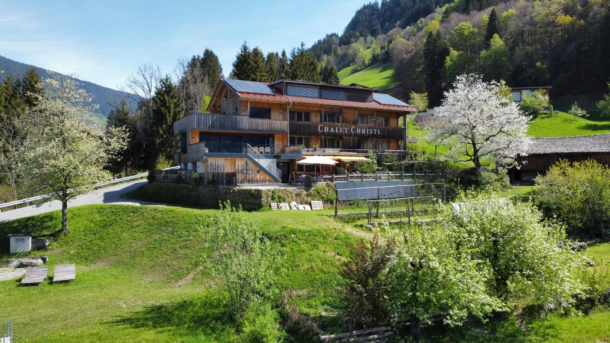 Chalet Christl Panorama Appartements Шрунс Экстерьер фото